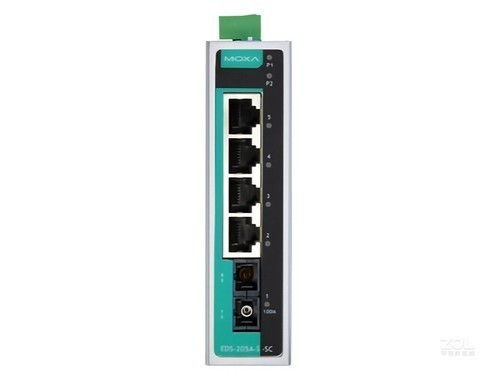 MOXA EDS-205A/S-SC網絡交換機 工業聯網的可靠之選，現貨熱賣中